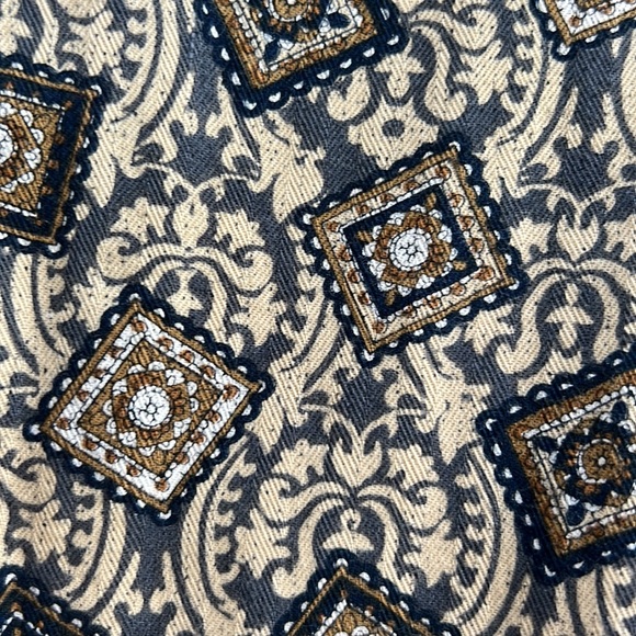 Brocade Stamp Flannel Cotton Men’s Shirt L - Picture 3 of 9